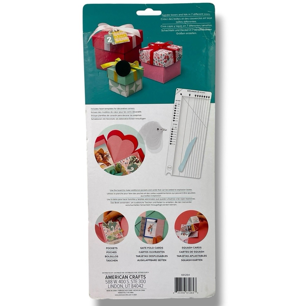 We R Memory Keepers Explosion Board-Box Score Board - New In Package - Picture 2 of 5